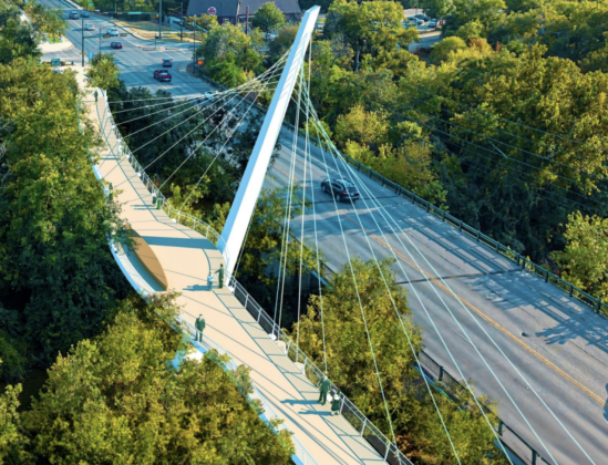 The third concept has a vertical height that makes it about 25 feet taller than the other designs. Its cost would be an estimated $18.5 million. (Renderings courtesy Rosales + Partners, Inc.)