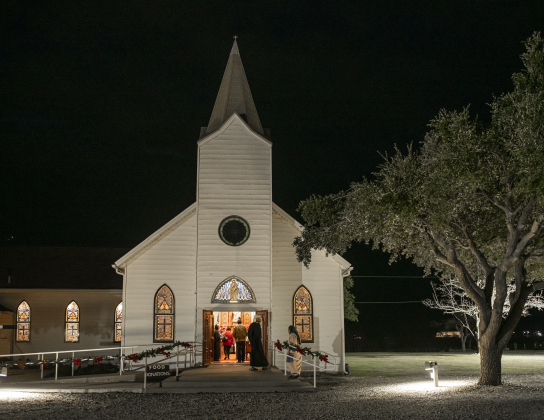 The doors were open to the sanctuary of Immanuel Lutheran Church for their Pilgrimage to Bethlehem, the church's Live Nativity, on Saturday, December 9, 2023.