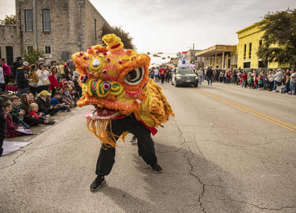 Members of the Texas Dragon/Lion Dance Team participated in the parade.
