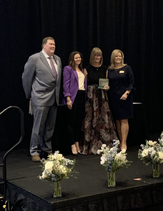 Ann Kaiser from BeLocal wins Volunteer of the Year. She noted the efforts of the people on her volunteering team that helped her win the award.