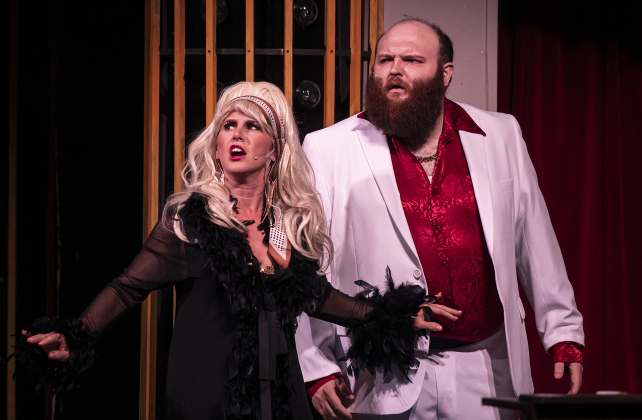 Brittany Sarkisian, as Jackie, and Gannon Styles, as Tony.