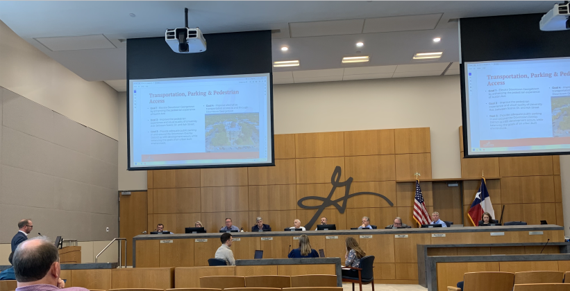 In addition to summarizing the other parts of the Downtown Master Plan, the city council reviewed building heights in the Downtown Overlay District Tuesday, February 27. (Photo by Kaitlyn Wilkes)