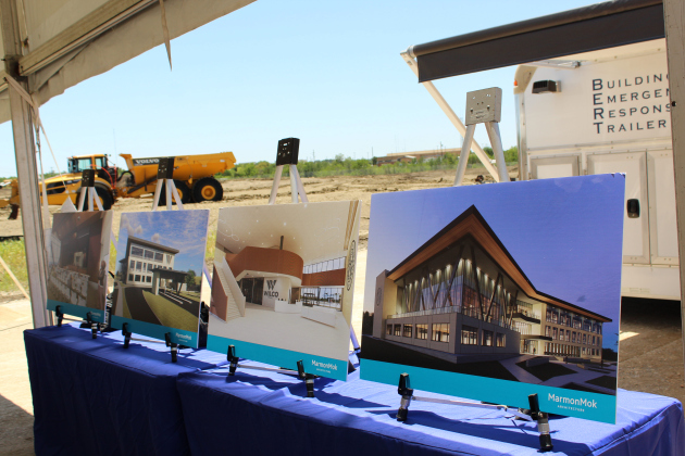 Renderings provided by MarmonMok Architects show what the new headquarters will look like.