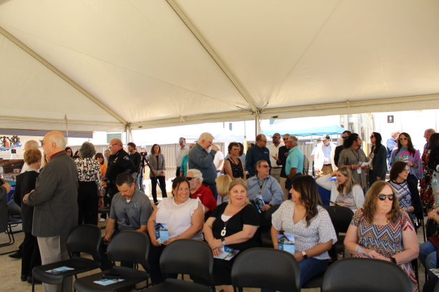 County employees and construction partners attend the groundbreaking ceremony Tuesday afternoon.