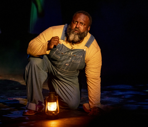Robert Joseph, as Daddy Cane, is pictured in a Thursday, May 30, 2024 photo from the dress rehearsal of the Georgetown Palace production of "Bright Star," playing through June 30th on the Springer Stage.     Photo by Andy Sharp.