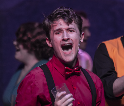 Sullivan Brown, as Billy Cane, is pictured in a Thursday, May 30, 2024 photo from the dress rehearsal of the Georgetown Palace production of "Bright Star," playing through June 30th on the Springer Stage.     Photo by Andy Sharp.