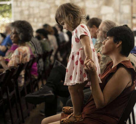 Sofia Nelson, the City of Georgetown's Planning Director, was joined by daughter Norah, 2, during the Georgetown Cultural Citizen Memorial Association's 72nd Annual Juneteenth Celebration on Saturday, June 15, 2024.