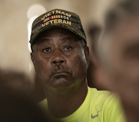 Vietnam War veteran Osby Stratton, 75, was in attendance during the Georgetown Cultural Citizen Memorial Association's 72nd Annual Juneteenth Celebration on Saturday, June 15, 2024.