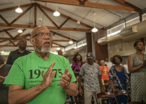 Dr. Ron Swain, Chaplain and Director of Spiritual Life and Southwestern University, was among those in attendance during the Georgetown Cultural Citizen Memorial Association's 72nd Annual Juneteenth Celebration on Saturday, June 15, 2024.