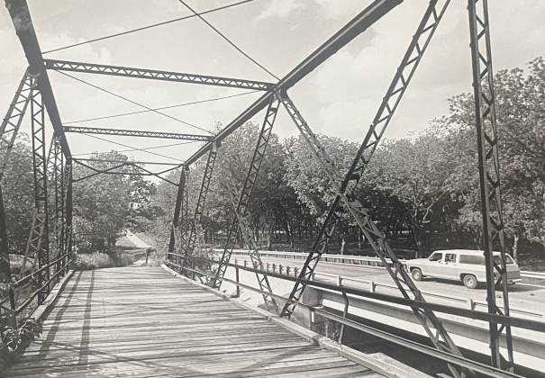 The Easley Bridge stands alongside County Road 366 in the 1980s.  Sun Archive