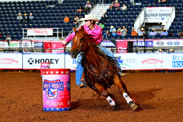 Sophia Nicholas competed in barrel racing, where she received 12th place.