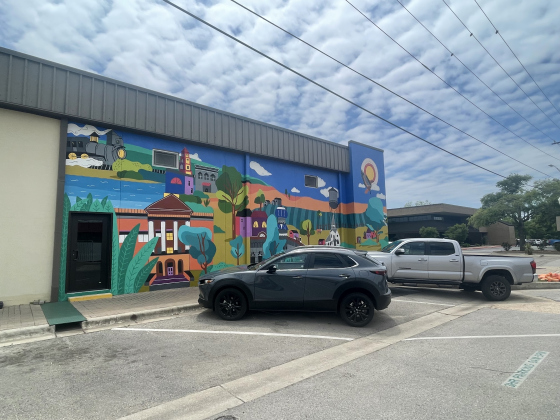 A mural was panted to celebrate Williamson County and Georgetown's 175-year history.