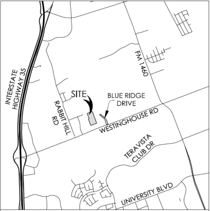The Westinghouse Road tax abatement zone is in south Georgetown near the Teravista development. (Courtesy of Georgetown)
