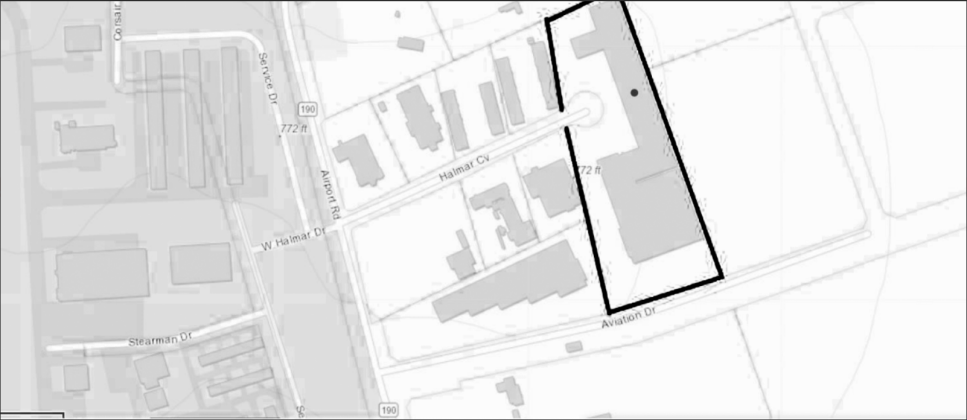 The tax abatement zone on Halmar Cove is off Airport Road at the Georgetown Municipal Airport. (Courtesy City of Georgetown)