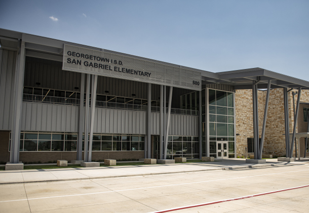 San Gabriel Elementary School is pictured  on Monday, August 5, 2024 .  The school, along with a new Benold Middle School, are two schools that open their doors to students on August 15.  Photo by Andy Sharp