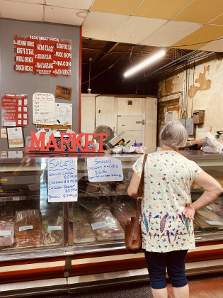 Big B's Meat Market is a hometown grocery/ butcher shop. Photos by Linda Dwyer