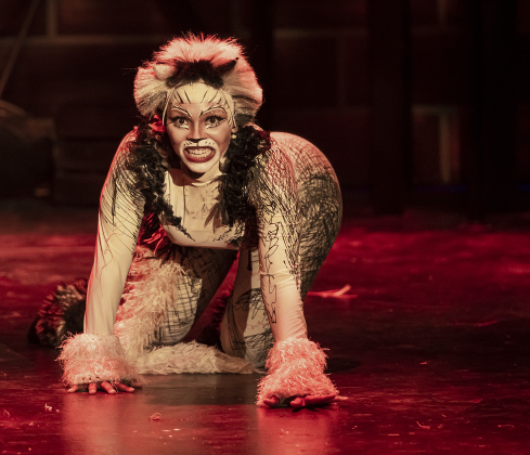 Ciceley Fullylove, playing Demeter, is pictured in a Thursday, August 1, 2024  scene from the dress rehearsal of "Cats," playing on the Palace Springer Stage through September 8.
