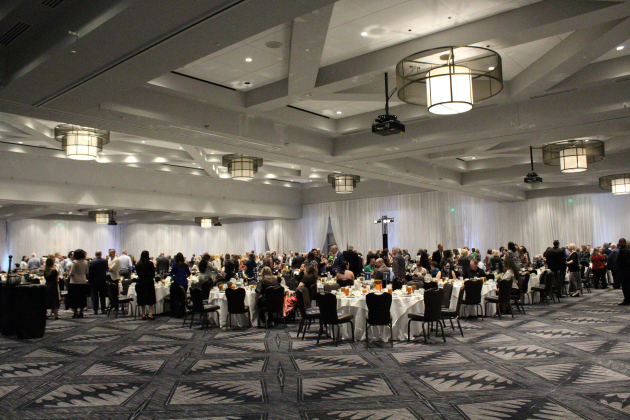 A crowd of 700 attendees take their seat as the 2024 Central Texas Community Foundation 6th Annual Legacy Luncheon. Photo by Nalani Nuylan.