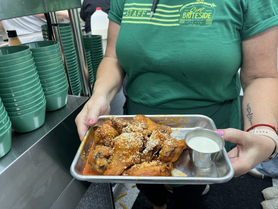 An order of confit-fried chicken wings