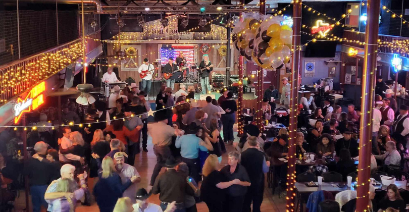 Terry Hughes and the Debonaires performing on New Years 2024. Photo courtesy of Cotton Country Club.