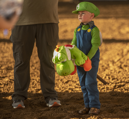 4-year-old Logan Horn was a participant in the Stick Horse event  during the Williamson County Fair &amp; Rodeo opening night at the Williamson County Expo Center on Wednesday, October 23, 2024.  The fair and rodeo continues through Saturday, October 26th.   Photo by Andy Sharp.