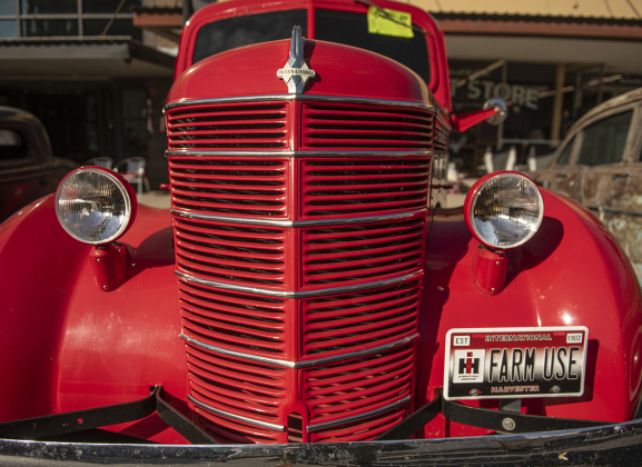 A 1938 International D2 pickup truck owned by Jack Bachmayer is shown  during Taylor's Main Street Car Show on Saturday, October 26, 2024.    Photo by Andy Sharp