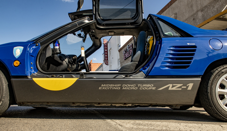 A 1992 Autozam (manufactured by Mazda) owned by Tony Fannin is pictured during Taylor's Main Street Car Show on Saturday, October 26, 2024.    Photo by Andy Sharp.