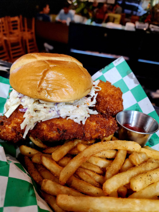 Sailer’s Place’s 254 Hot Chicken Sandwich is one of Alesha Lancaster’s favorite meals on the menu. Photo courtesy of Sailer’s Place.