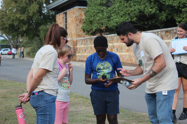 Fifth graders from Wolf Ranch Elementary learn about GPS through a hands-on activity hosted by the Williamson County Geographic Information Systems Council. The event taught about Geographic Information Systems. Photos courtesy of Williamson County.