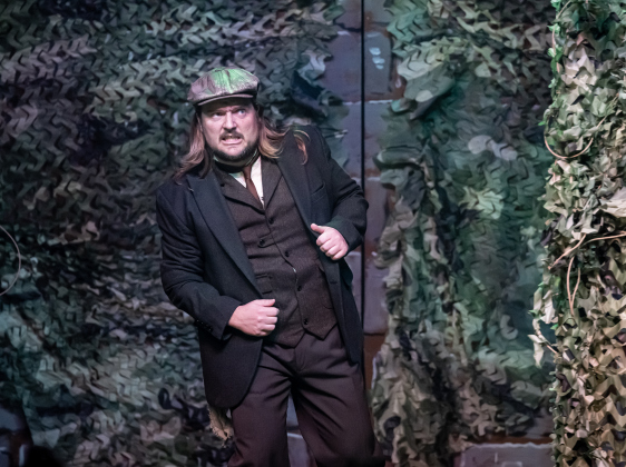 Nathan Clemenson, playing Ben Weatherstaff, is  pictured in a dress rehearsal photo from the Georgetown Palace production of “The Secret Garden” on  Thursday, January 30, 2025. The play runs on the Springer Stage through March 2.   Photo by Andy Sharp.