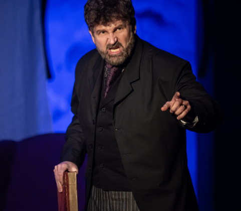Damon Brown, as Archibald Craven, is pictured in a dress rehearsal photo from the Georgetown Palace production of “The Secret Garden” on  Thursday, January 30, 2025. The play runs on the Springer Stage through March 2.   Photo by Andy Sharp.
