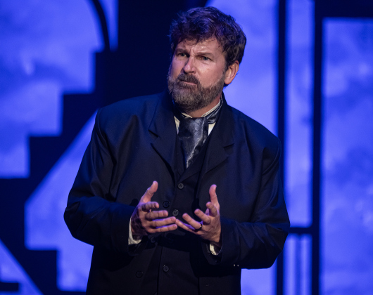 Damon Brown, as Archibald Craven, is  pictured in a dress rehearsal photo from the Georgetown Palace production of “The Secret Garden” on  Thursday, January 30, 2025. The play runs on the Springer Stage through March 2.   Photo by Andy Sharp.