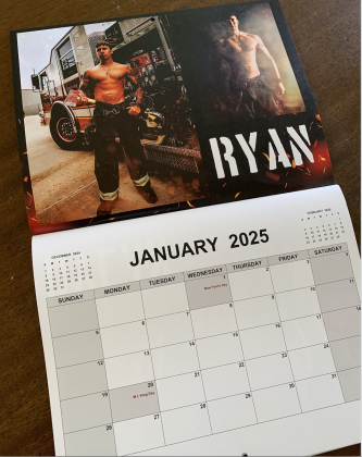 Firefighter and paramedic Ryan Swenson is featured for the month of January. (Photo by Kaitlyn Wilkes)