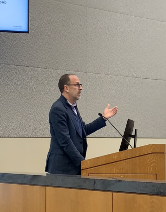 According to consultant Doug Moss, a new Georgetown library branch will be needed in 15-20 years. (Photo by Kaitlyn Wilkes)