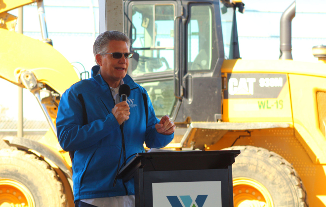 County Judge Bill Gravell explains why it is important to care fot the youth in the county during his closing speech.