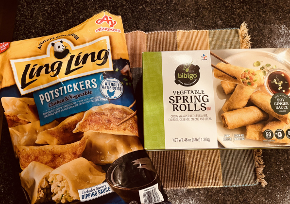 Costco makes a Chinese food dinner easy.