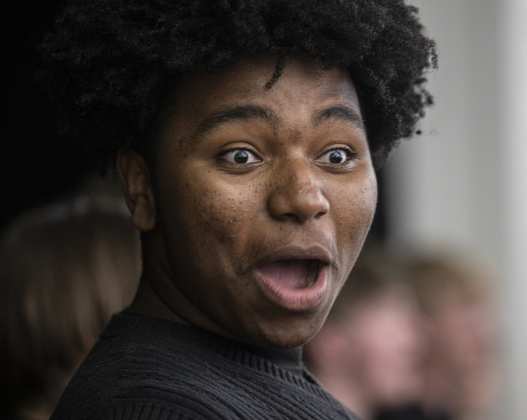 Georgetown High School Show Choir member Kamrin Gordon performs with fellow singers.