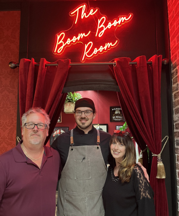 The Red Door’s Owners Bill Nychay and Dandy Nychay, with Georgetown Chef Evan Simmons.