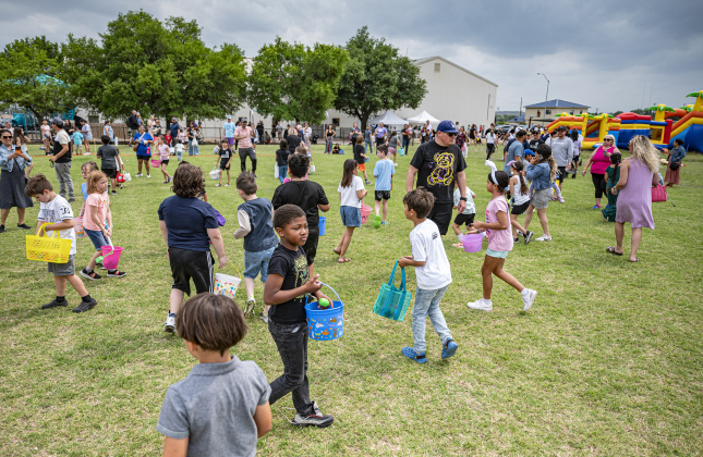 Crowds were evident during the annual Easter Egg Hunt conducted by Georgetown Church of the Nazarene  on Saturday, April 19, 2025.