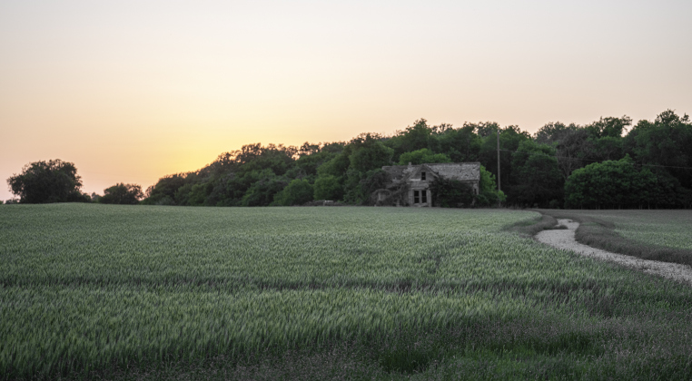 An abundant wheat crop spreads out  along County Road 348  on Sunday, April 13, 2025.   Photo by Andy Sharp.