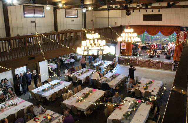 Reunion Ranch is decorated with the “Resilience to Radiance” theme, which includes butterflies and flowers to represent growth and change. More than 300 people attended the event.