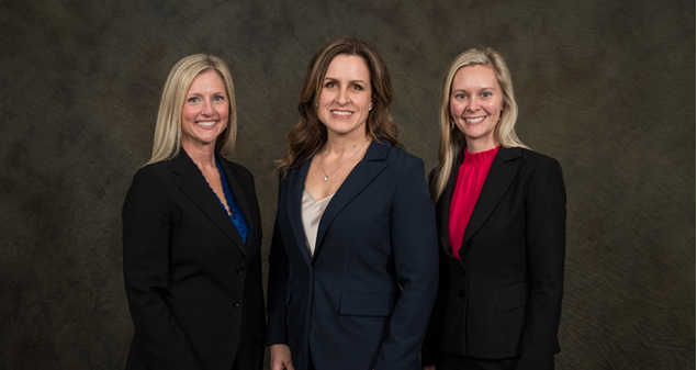  From left to right, Jamie Felicia, Sarah Moore and Cari Warner received a board certification in Criminal Law from the state. Photo courtesy of the Williamson County District Attorney’s Office.