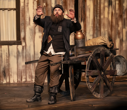 Brian Joyce, as Tevye, is shown in a photo from the dress rehearsal for the Palace production of “Fiddler on the Roof”  on Thursday, May 29, 2025.  The play will run through July 6th on the Springer main stage.    Photo by Andy Sharp.