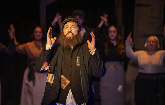 Brian Joyce, as Tevye, is shown in a photo from the dress rehearsal for the Palace production of “Fiddler on the Roof”  on Thursday, May 29, 2025.  The play will run through July 6th on the Springer main stage.    Photo by Andy Sharp.