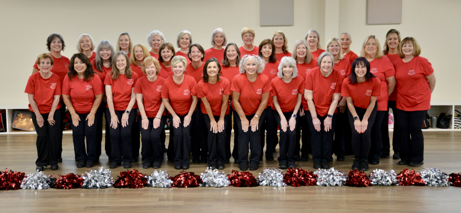 The current Georgettes roster includes: Back tow: Bee Jorgensen, Charmaine Moreno, Jane Paternoster, Denise Coroggio, Jere Luttner, Gail Lotak, Susan McKinney, Courtney Inmon, Stacie McCulley, Terry Lytton, Ruth Ellis, June Mueller, Susan Sanchez, Judy Strapper, Nicole Smith, Janice Valdez, Marsha Trumpfheller, Melanie Alexander, Pam Thomason, Lisa Greinert, Jole Cromwell. Front row: Linda Wall, Liz Blount, Judith Carrier, T. Grillo, Elizabeth Brooks, Bonnie Beam, Margo Chase-Wells, Nancy McGinnis, Michel