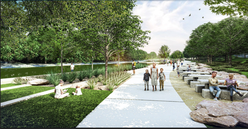 More tables and a large lawn would be deeper into the park at its northwest corner, according to the proposed master plan.