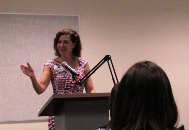Loree Tamayo, Founder and Executive Director of Yesterday’s Gone, gives her thanks to the Church of Jesus Christ of Latter-day Saints. Photo by Nalani Nuylan.