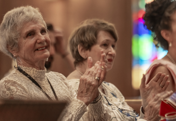 Trevor Suggs’ grandmothers Betty Schleder, left, and Patty Suggs, right, were in attendance during his Eagle Scout Court of Honor.