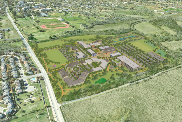 Rendering of potential Phase 1 of SU's 560 Plan.
