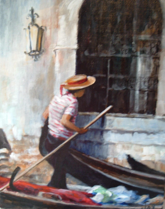 “Gondola 1” by Joy Schuhmacher is on display at Healing Arts Gallery.